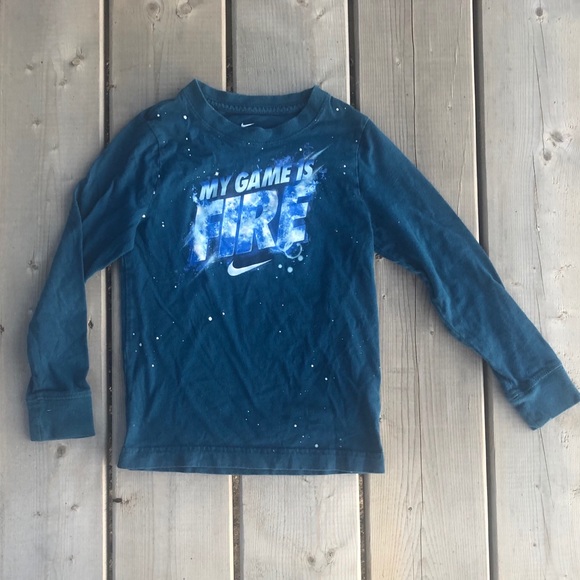 Nike My Game Is Fire Long Sleeve Tee - Picture 1 of 8